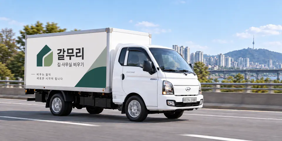 갈무리 작업 차량 (그림) · 응암동 유품정리